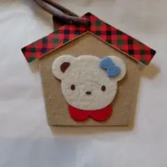 ファミリア　ハンドメイド　絵馬　ネームタグ