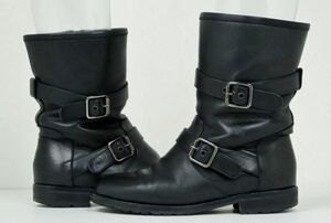 MANOLO BLAHNIK sulatra boots size 34 マノロブラニク エンジニアブーツ 黒 b8473