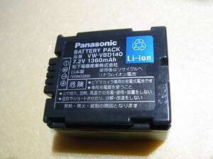 Panasonic パナソニック 【純正品】 バッテリー VW-VBD140 【動作品】日立 DZ-BP14S DZ-BP7S DZ-BP21SJ パナ VW-VBD070 VW-VBD210 使用可 a