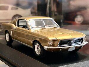 ミニチャンプス1/43 Ford Mustang 2+2 Fastback 1968 Gold metallic