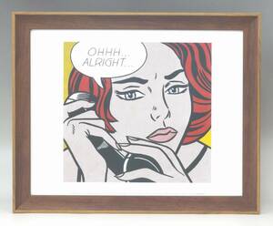 新品☆額付アートポスター◇ロイ・リキテンスタイン☆Roy Lichtenstein☆アメリカンポップアート☆壁掛け☆インテリア☆70