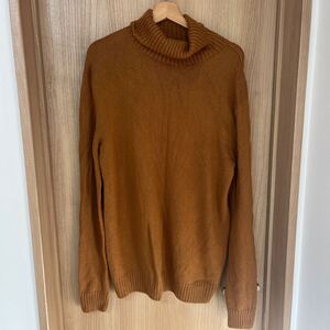 UNIQLO U カシミヤ　ハイネックニット　ブラウンXL ユニクロユー　