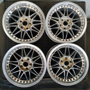 管理番号：S8-35【4本価格】【17x8J 17x9J 5x114.3 ET+32/+35 ハブ73】WORK・直接引取可能・下取り可能