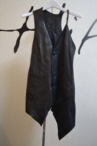 ifsixwasnine エスカルゴレザージレベスト　00s archive leather vest l.g.b.