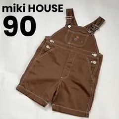 ミキハウス miki HOUSE ショートオール サロペット 90 ブラウン