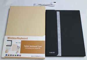 14 00665 ☆ BAIBAO iPad キーボードケース ペンスロット付き キーボード付き ワイヤレスBluetooth ブラック【新品未使用品】