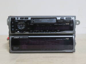 当時物 KENWOOD R705 カセットデッキ / P705 DSP グラフィックイコライザー / 旧車 サラウンド グライコ スペアナ 計2台 まとめ売り 