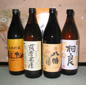 送料無料あり！本格芋焼酎（だんだん/薩摩茶屋/八幡/相良）900ml×12本セット100円スタート