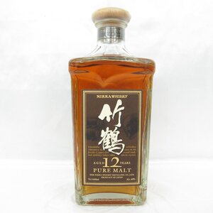 【未開栓】NIKKA ニッカ 竹鶴 12年 ピュアモルト 角瓶 ウイスキー 660ml 40％ 11733288 1222