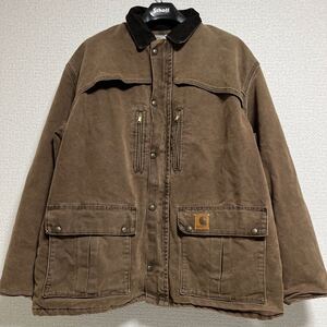 USA製 carharttUSのXL ダックジャケット デトロイト フィールド