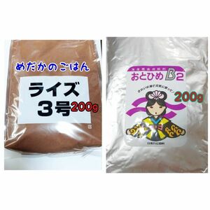 めだかのごはん ライズ3号 200g おとひめB2 200g リパック品 グッピー 熱帯魚 金魚 アクアリウム らんちう