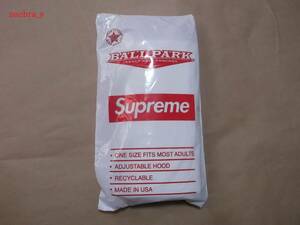 新品 Supreme Ballpark Poncho ボールパーク ポンチョ レインコート White ホワイト ノベルティ 白