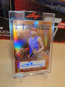 Leaf ELECTUM ALLEN IVERSON サインカード