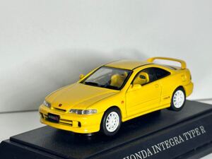 EBBRO 1/43 ホンダ インテグラ タイプR DC2 タイプRX サンライトイエロー 黄色レカロ 00スペック エブロ ミニカー 後期