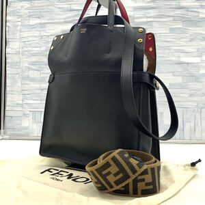 FENDI 3way ハンドバッグ ショルダーバッグ レザー