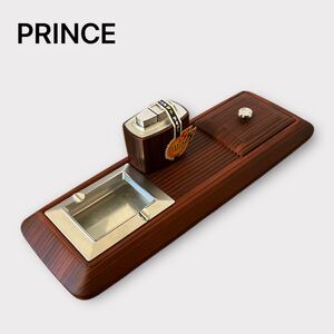 PRINCE 吉永プリンス 卓上電子ライター 木目調 昭和レトロ 未使用品 希少品 ブラウン USED IN JAPAN