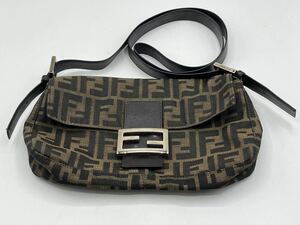 240402331001 FENDI フェンディ ズッカ マンマバケット ショルダーバッグ ハンドバッグ レディース FFロゴ 中古