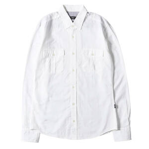 HUGO BOSS ヒューゴボス シャツ サイズ:S フラップポケット ドレス シャツ SLIM FIT ホワイト 白 トップス カジュアルシャツ 長袖