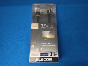 未使用品 ELECOM 4K8K対応TV用アンテナケーブル DH-ATLS48K30BK 3.0m