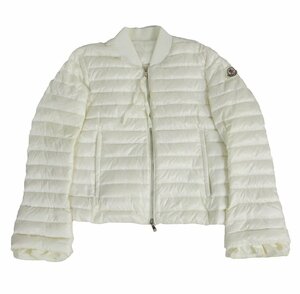 MONCLER モンクレール ワッペン付き フレアスリーブ ダウンジャケット アウター ホワイト FOULER GIUBBOTTO 510934580999 サイズ0 /TNT