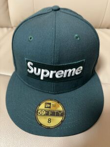 【中古】2020 FW 20FW World Famous Box Logo ワールドフェーマス ボックスロゴ キャップ ダークグリーン New Era キャップ ニューエラ