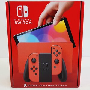 ☆【2】初期化済み Nintendo Switch/ニンテンドースイッチ 有機ELモデル マリオレッド 同梱不可 1円スタート