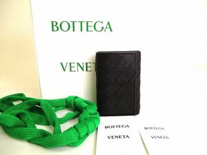 【未使用】 ボッテガヴェネタ BOTTEGA VENETA イントレチャート シルバー金具 カーフスキン 6連 キーケース メンズ レディース