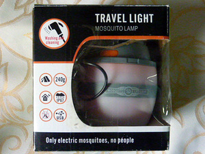 新品未使用　TRAVEL LIGHI Mosqulto　Lamp電気蚊取り器 電撃殺虫機 電撃殺虫器 UV光源吸引式・220804