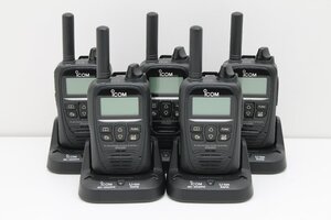 【送料無料】 中古現状品 iCON IPトランシーバー IP無線機 IP500H 充電器 5台セット IP500H①