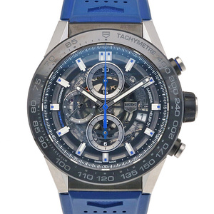 タグホイヤー カレラ キャリバーホイヤー01 腕時計 時計 ステンレススチール CAR2A1T-0 自動巻き メンズ 1年保証 TAG HEUER 中古