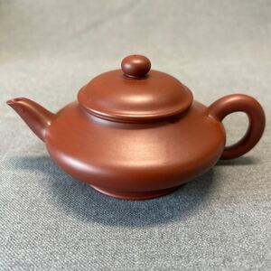 紫砂壷　紫砂急須　宜興酔壷軒　紫砂　名人作品　在銘あり　朱泥　茶道具　煎茶　茶道　管理005