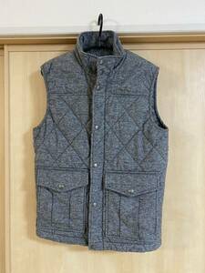 BANANA REPUBLIC puffer quilted ベスト　グレー