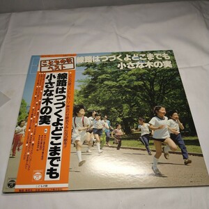 n-302◆線路はつづくよどこまでも/小さな木の実　こどもの歌　日本コロムビア レコード LP◆状態は画像で確認してください