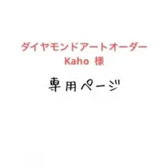 Kaho 様専用　樹脂ビーズダイヤモンドアートオーダー