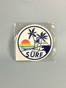 ☆ハワイ限定 24 karats SURF SUN ステッカー 円形☆