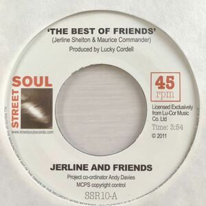 JERLINE AND FRIENDS / THE BEST OF FRIENDS // 7” ★ MODERN SOUL raregroove レアグルーヴ mellow disco dancer