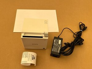 黄ばみ少★残量多い清掃点検済★EPSONレシートプリンターTM-m30-611★本体のみ、AC有り、紙無★MODEL M335B Bluetooth対応★58mmと80mm対応