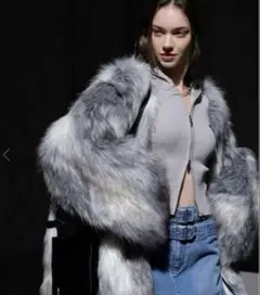 meltthelady oversize fur jacket