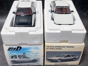 AUTOart 1/18 TOYOTA SPRINTER TRUENO GT APEX(AE86) トヨタ スプリンター トレノ 頭文字 D オートアート　イニシャル D ★2台セット