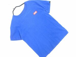 VANS バンズ バックプリント 半袖 Tシャツ sizeM/青 ■◆ ☆ ega9 メンズ