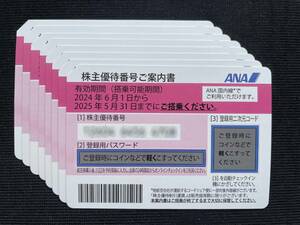 ★★ANA株主優待券8枚セット(期限2025年５月31日まで)★ ★■送料無料(ネコポス)♪★★