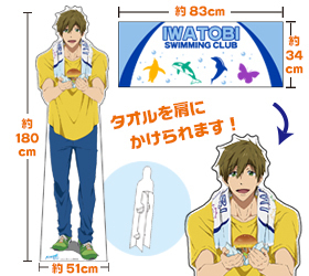 橘真琴★等身大パネル　くりっクジ★Free!