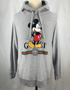 ◆コラボ美品◆GUCCI×Disney ミッキーパーカー M グレー グッチ トップス フーディ 正規品 13