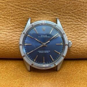 美品希少 ROLEX ロレックス 1007 オイスター パーペチュアル ノンデイト ブルー シグマダイヤル SS 青 貴金属 oyster perpetual エアキング