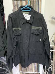 【新品】 WTAPS BONES SHIRT JACKET ROQUE SQD BLACK L シュプリーム　Box Logo rare new ブラック　希少