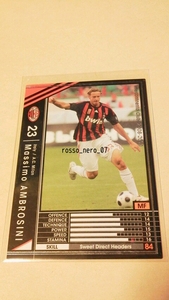 ☆WCCF2008-2009☆08-09☆215☆黒☆マッシモ・アンブロジーニ☆A.C.ミラン☆Massimo Ambrosini☆A.C. Milan☆