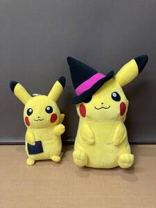 ◎ 送料無料 ポケットモンスター ピカチュウ ぬいぐるみ 2点セット ハロウィン 郵便屋さん 任天堂 バンダイ バンプレスト めちゃでか