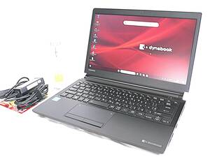 極超美品 東芝 PORTEGE R30-D dynabook R73/J SSD128GB/MEM8GB/13.3HD(1366×768)/Cele1.8GHz/Win11Pro/Office2021Pro ブラック 即使用可