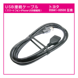 U01 トヨタ純正ナビ用 05841-00500互換 USBケーブル(茶色) NSZT-ZA4T DSZT-YB4Y NSCP-W64 NSZA-X64T NSZN-W64T NSZT-W64 NSZT-Y64T