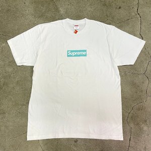 未使用品 Supreme Tiffany & Co. Box Logo Tee White L シュプリーム ティファニー ボックス ロゴ Tシャツ ホワイト